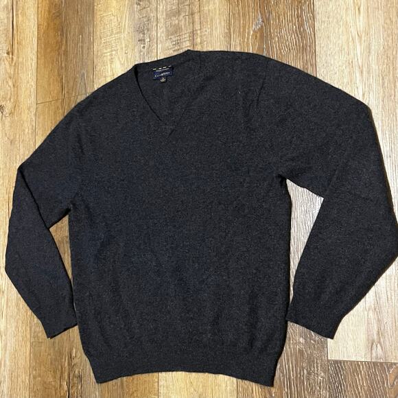 Club Room Estate 100% Cashmere Sweater Mens L Minimalist Preppy Career Holiday - Picture 2 of 6